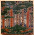 Art & crafts ceramic tile by Addison B. LeBouttillier for Grueby Faience Co. of Boston, MA at Museum of Fine Arts. Boston, MA