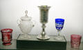 Collection of glass by Louis Vaupel of New England Glass Co. at Museum of Fine Arts. Boston, MA.