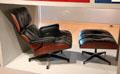 Lounge chair & ottoman by Charles Eames at Museum of Fine Arts. Boston, MA.