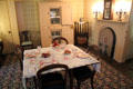 Dining room at Orchard House. Concord, MA.