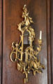 Sconce in drawing room at Jeremiah Lee Mansion. Marblehead, MA.