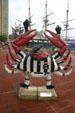 Touchdown featuring Edgar, Allen & Poe the crows by Timothy M. Byrne. Baltimore, MD.