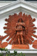 Angel of Truth by Antonio Capellano in pediment of First Unitarian Church. Baltimore, MD.