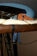 Mannequin fixing ship's rigging in Maine State Museum. Augusta, ME.