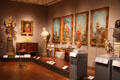 Decorative arts gallery at Detroit Institute of Arts. Detroit, MI.