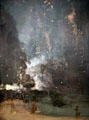 Nocturne in Black & Gold: Falling Rocket painting by James McNeill Whistler at Detroit Institute of Arts. Detroit, MI.