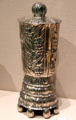 Silver flagon with cover by Josef Hoffmann of Wiener Werkstätte at Detroit Institute of Arts. Detroit, MI.