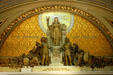 Sculpture called Minnesota, the Spirit of Government by Carl Brioschi in House chamber of Minnesota State Capitol. St. Paul, MN.