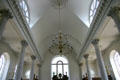 Ceiling of Christopher Wren's Church of St. Aldermanbury at Westminster College. Fulton, MO.