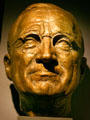 Harry S. Truman bust by F. Belsky at Winston Churchill Memorial & Library at Westminster College. Fulton, MO.