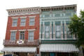 Cast-iron fronts of Italianate heritage buildings. Hannibal, MO.