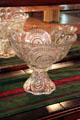 Cut glass punchbowl at Lewis-Bingham-Waggoner House. Independence, MO.