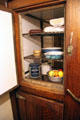 Ice box outer door at Lewis-Bingham-Waggoner House. Independence, MO.