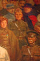 Military leaders detail of Panthéon de la Guerre mural after French original by Daniel MacMorris at Liberty Memorial. Kansas City, MO.