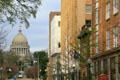 Streetscape up Congress Street to State Capitol. Jackson, MS.