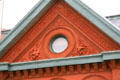 Terra cotta detail of Mississippi River Commission Building. Vicksburg, MS.
