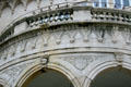 Front porch carving details of B.B. Literary Club. Vicksburg, MS.
