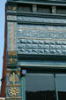 Cast iron storefront details of Metropolitan Meat Market. Virginia City, MT.