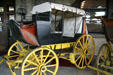 Open touring stage coach at Museum of the Yellowstone. West Yellowstone, MT.
