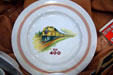 Flambeau 400 train of Chicago and North Western Railway plate at Museum of the Yellowstone. West Yellowstone, MT.