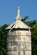 Water tank with gothic spire at Stuhr Museum. Grand Island, NE.