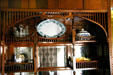China hutch in dining room of Talmadge house at Stuhr Museum. Grand Island, NE.