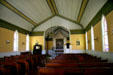 Country church interior at Stuhr Museum. Grand Island, NE.