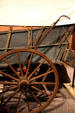 Brake on covered wagon at Durham Western Heritage Museum. Omaha, NE.