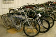 Collection of antique motorcycles at Warp Pioneer Village. Minden, NE.