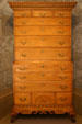 Maple & pine chest atop chest by Samuel Dunlap of Salisbury at New Hampshire Historical Society Museum. Concord, NH.