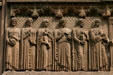 Figures of geography, music, poetry, painting, sculpture & architecture on Alexander Hall on Princeton campus. Princeton, NJ.