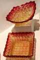 Amberina pressed glass by Gillinder & Sons of Philadelphia, PA at Museum of American Glass. Milville, NJ.