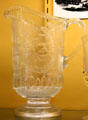 Spanish American War Pitcher by Beatty-Brady Glass Co., Steubenville, OH at Museum of American Glass. Milville, NJ.