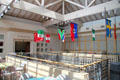 Interior architecture of Museum of International Folk Art. Santa Fe, NM.