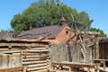 Farm animal pens at Rancho de las Golondrinas. Santa Fe, NM.