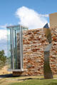 Wall & window architecture at Albuquerque Museum. Albuquerque, NM.