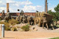 La Jornada sculpture by Renaldo "Sonny" Rivera & Betty Sabo at Albuquerque Museum. Albuquerque, NM.