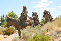 Family migration detail of La Jornada sculpture at Albuquerque Museum. Albuquerque, NM.