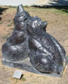 Les Bears statue by Dan Ostermiller at Albuquerque Museum. Albuquerque, NM.
