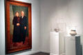 Art gallery in Albuquerque Museum with portrait of Francisco Armijo y Otero & wife Margarita by Joseph M. Collombin. Albuquerque, NM.