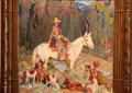 Study for McMullin Guide painting by William Dunton at Taos Art Museum. Taos, NM.