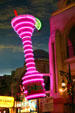 Neon pink Margarita glass sign in Aladdin Hotel shopping arcade. Las Vegas, NV.