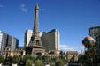Paris Las Vegas Hotel & Casino complex replicates several famous structures of Paris, France. Las Vegas, NV.