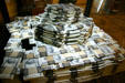 Million dollars in cash at Paris Las Vegas Hotel. Las Vegas, NV.