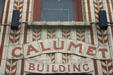 Calumet Building tile sign. Buffalo, NY.