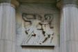 Civil War relief on facade of Buffalo History Museum. Buffalo, NY.