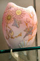 Peachblow vase in Lace Embroidery Queen's pattern by Mount Washington Glass Co. of New Bedford, MA at Corning Museum of Glass. Corning, NY.