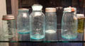 Collection of early American canning jars at Corning Museum of Glass. Corning, NY.
