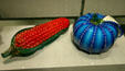 Art Deco glass corn & pumpkin whimsies at Corning Museum of Glass. Corning, NY.