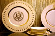 Haviland china used by Roosevelt's White House in Presidential Museum. Hyde Park, NY.